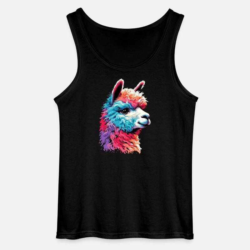Alpaka - Gildan Männer Tank Top - Schwarz