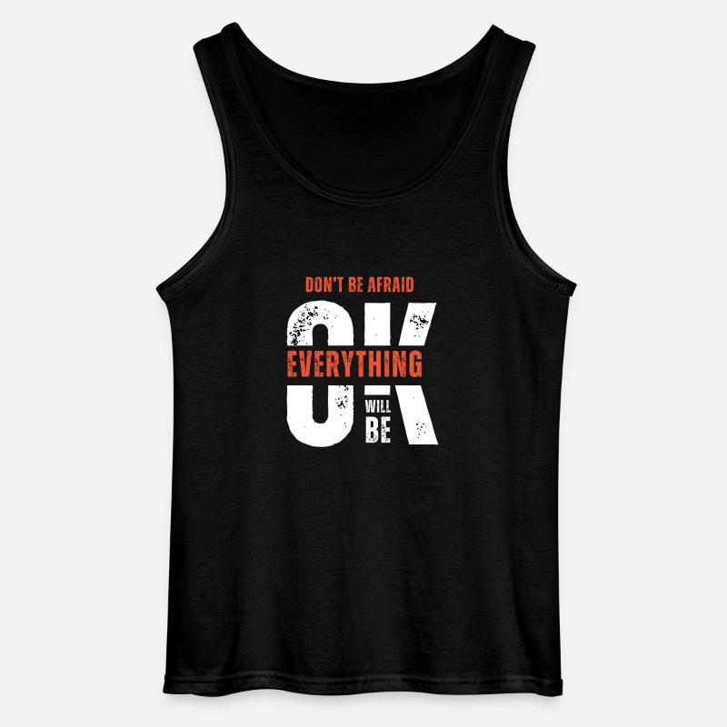 Bleiben Sie stark - Gildan Männer Tank Top - Schwarz