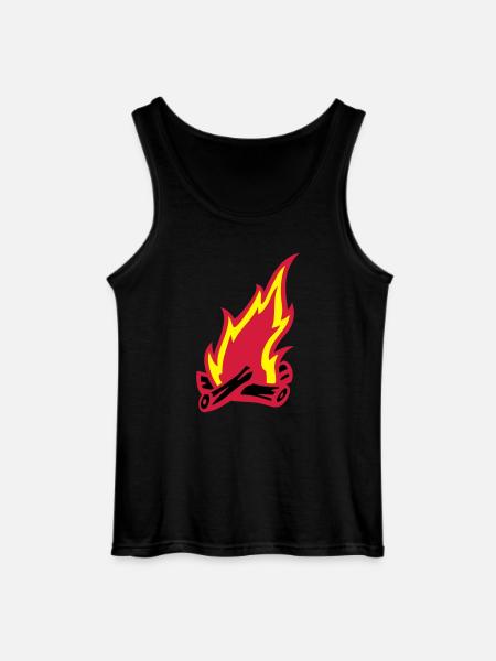 lagerfeuer_3c - Gildan Männer Tank Top - Schwarz