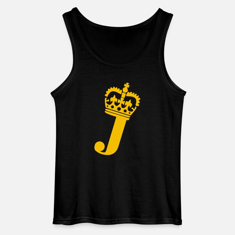 Buchstabe J - Gildan Männer Tank Top - Schwarz