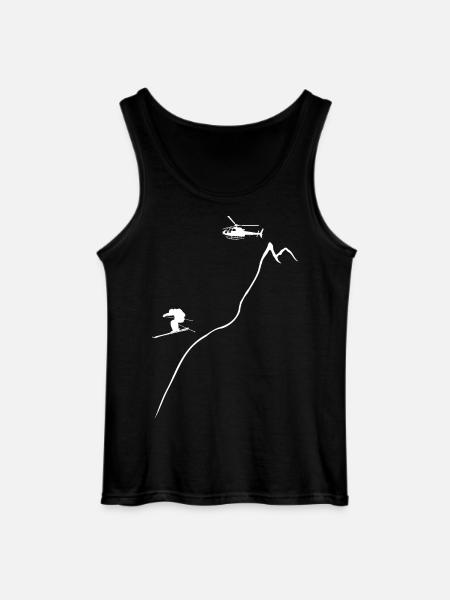 héliski, ski, freeski, héliboard - Débardeur Gildan Homme - noir