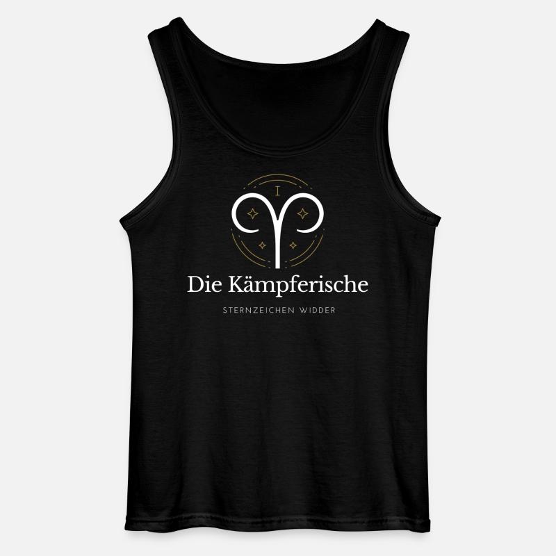 Widder Sternzeichen Logo Widder - Gildan Männer Tank Top - Schwarz