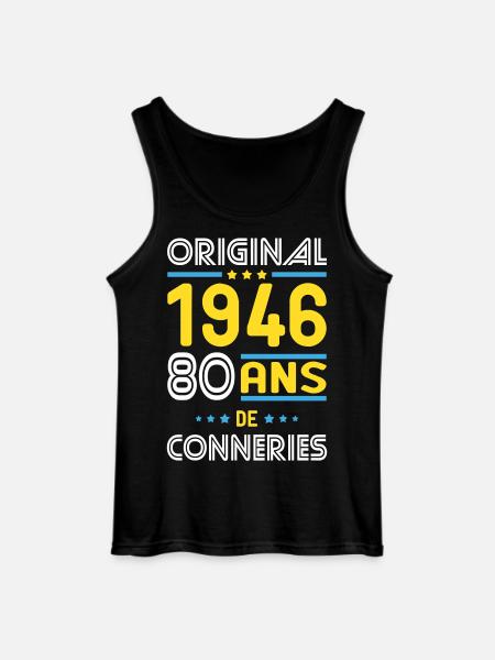 Original – 1946 – 80 Jahre - Gildan Männer Tank Top - Schwarz
