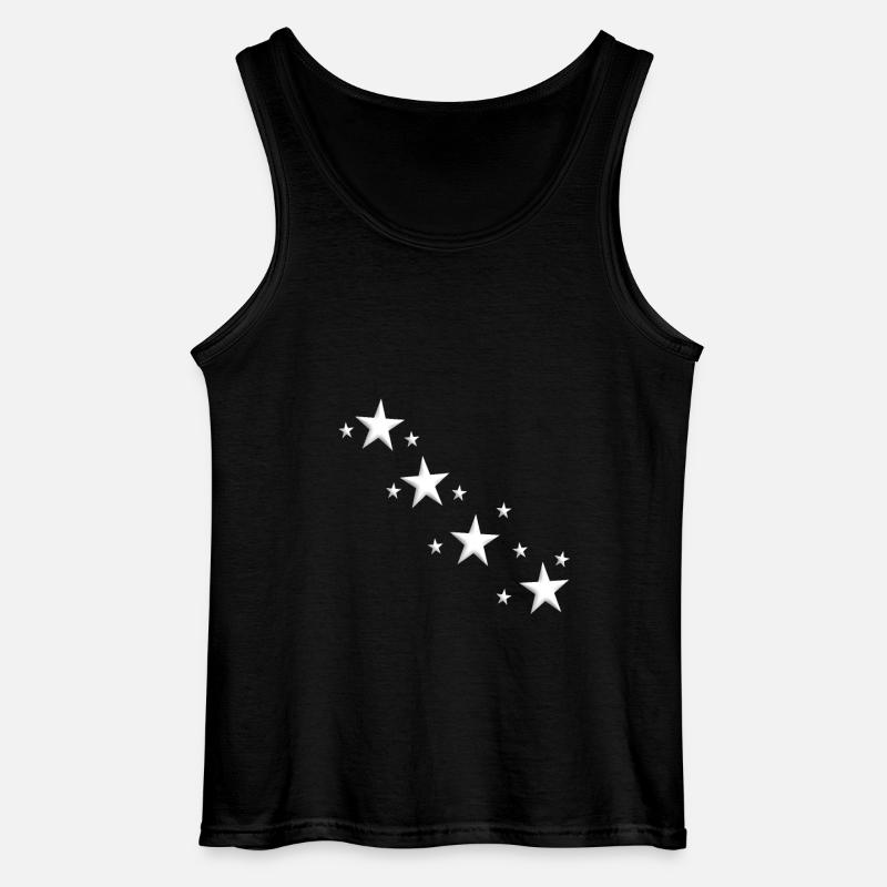 Sterne - Gildan Männer Tank Top - Schwarz