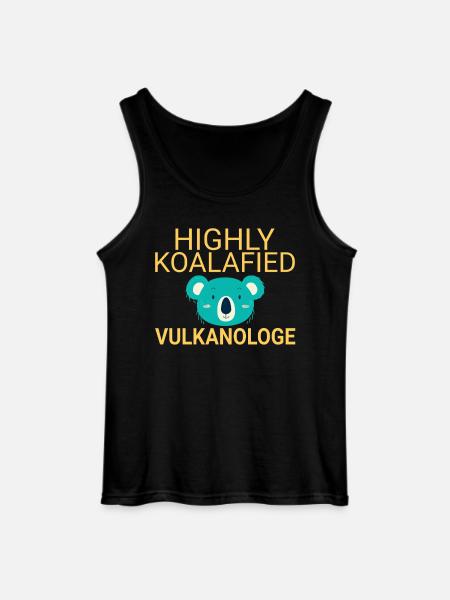 Volcanologist Koalafied Volcanology - Gildan Men’s Tank Top - black