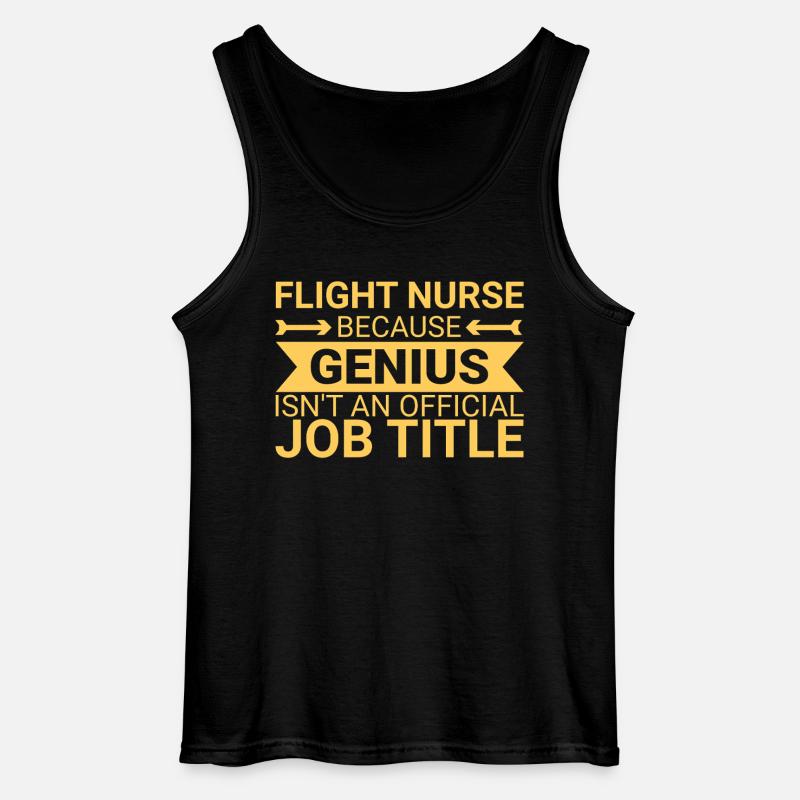 Flight Nurse Genius Luftrettung - Gildan Männer Tank Top - Schwarz