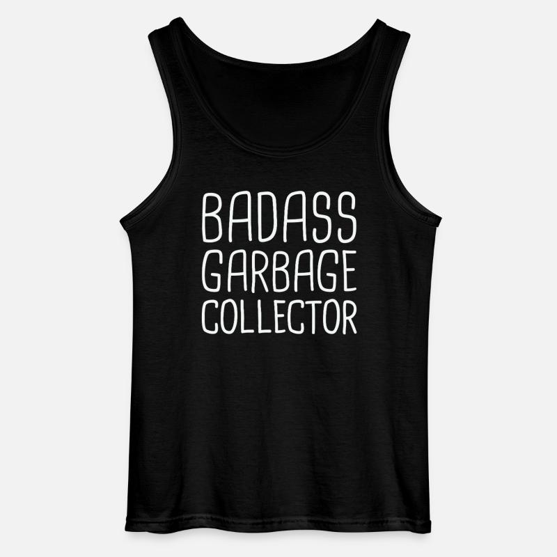 Garbage Collector Badass - Gildan Männer Tank Top - Schwarz