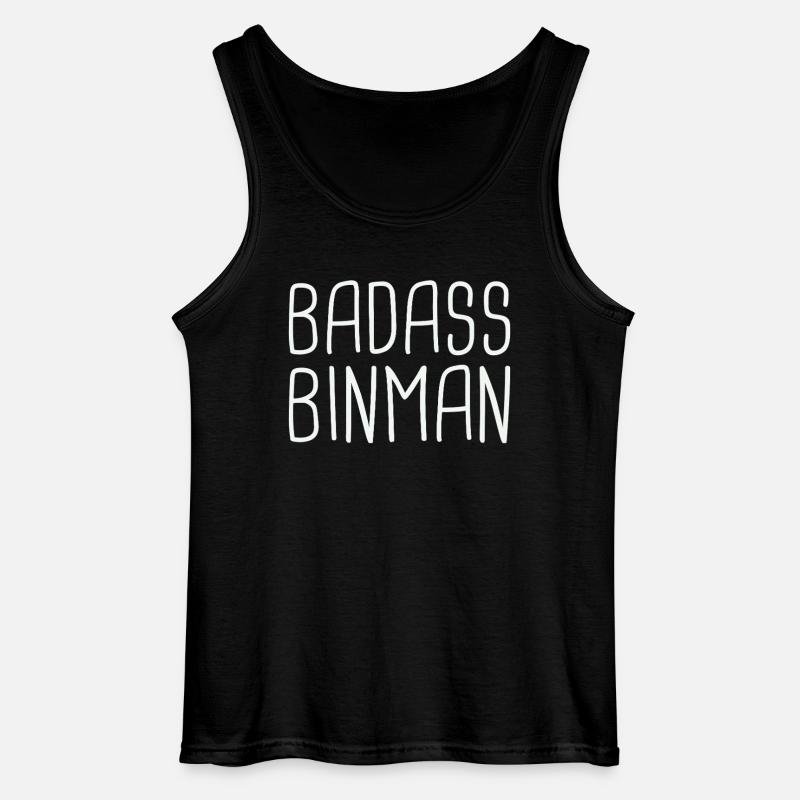 Binman Badass - Gildan Männer Tank Top - Schwarz