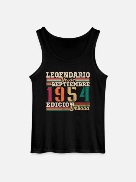 Legendary since 1954 September - Gildan Men’s Tank Top - black