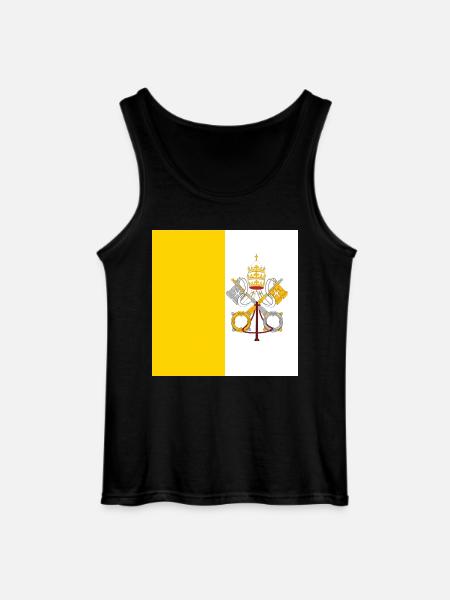 Drapeau de la Cité du Vatican, cadeau d’État papal catholique - Débardeur Gildan Homme - noir