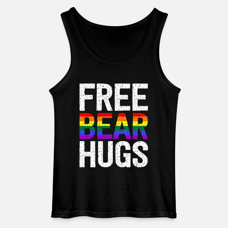Free Bear Hugs - Gildan Männer Tank Top - Schwarz