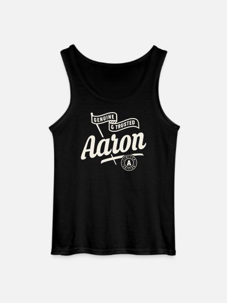 Aaron Name Custom - Aaron - Gildan Männer Tank Top - Schwarz