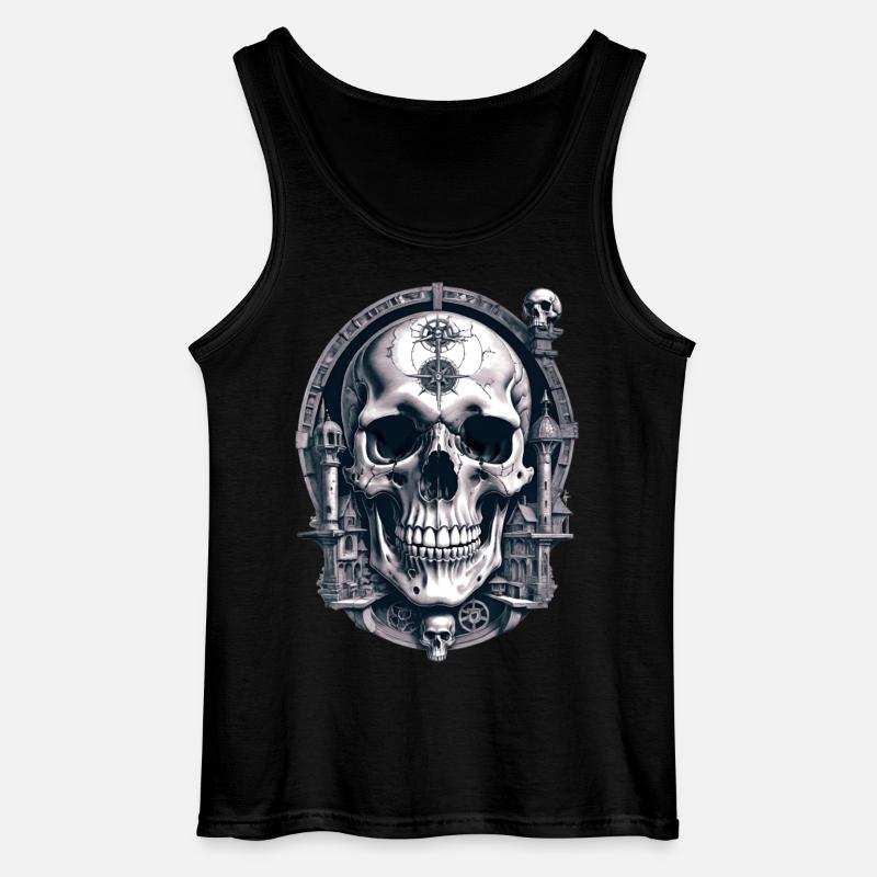 Skull - Gildan Männer Tank Top - Schwarz