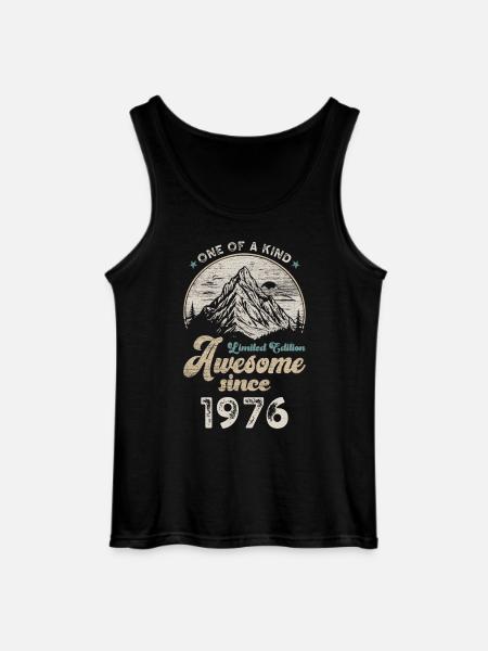 1976 Birthday Berge - Gildan Men’s Tank Top - black