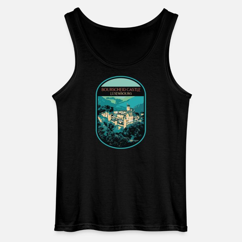 Schloss Bourscheid bestaunen - Gildan Männer Tank Top - Schwarz