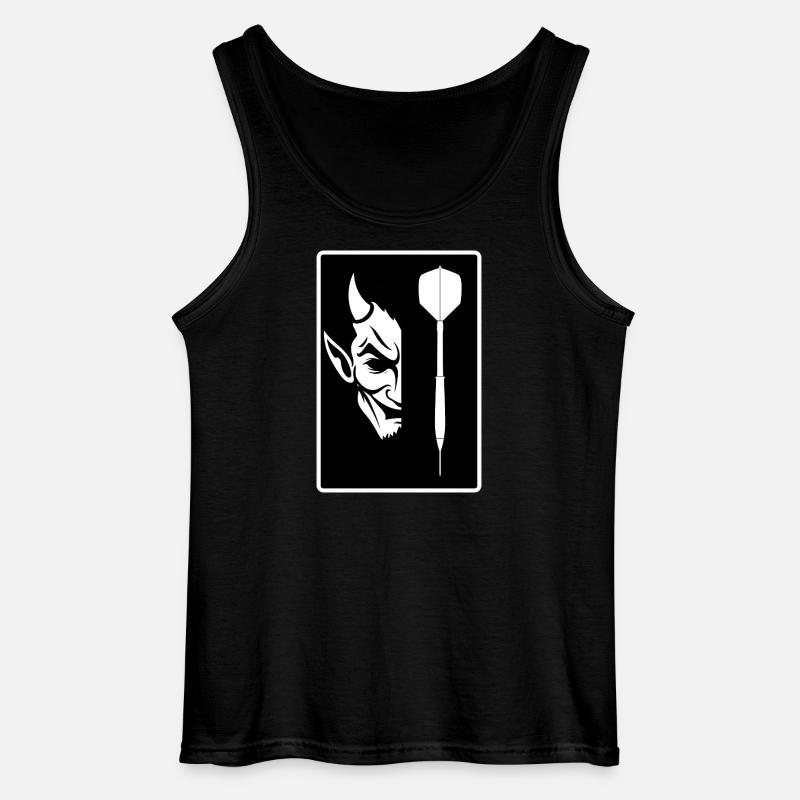 DARTS AND DEVIL - Gildan Männer Tank Top - Schwarz