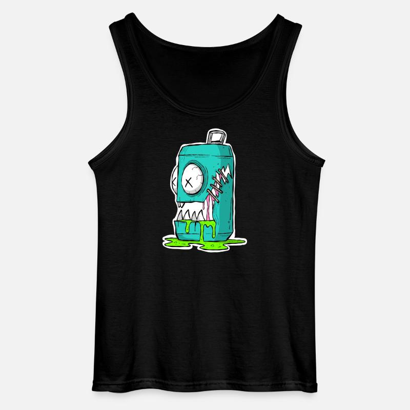 Monster Dose Cartoon Comic - Gildan Männer Tank Top - Schwarz
