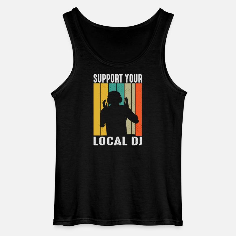 DJ Outfit Geschenke - Gildan Männer Tank Top - Schwarz