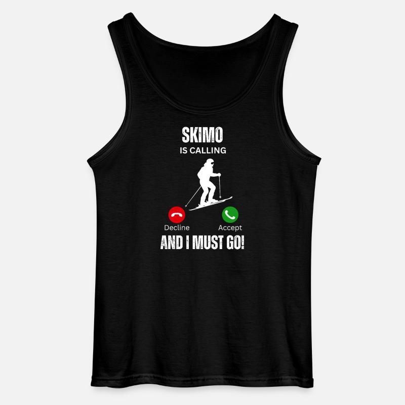 Skimo ruft - Gildan Männer Tank Top - Schwarz