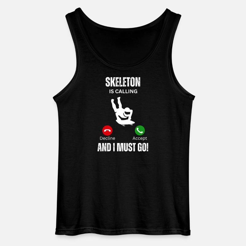 Skelett ruft - Gildan Männer Tank Top - Schwarz