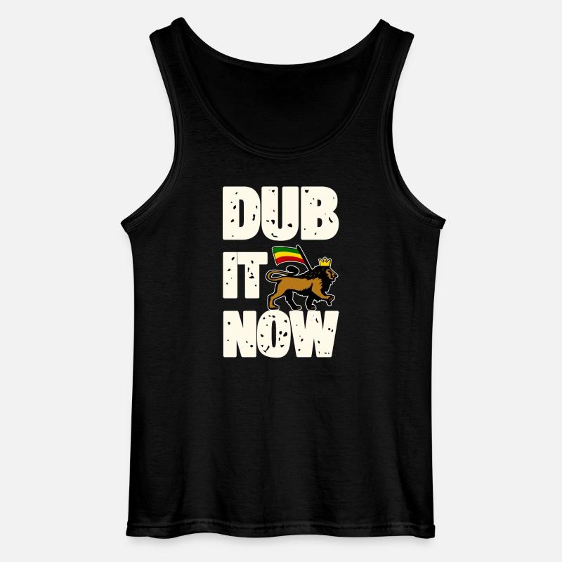 Dub It Now Lion - Gildan Men’s Tank Top - black