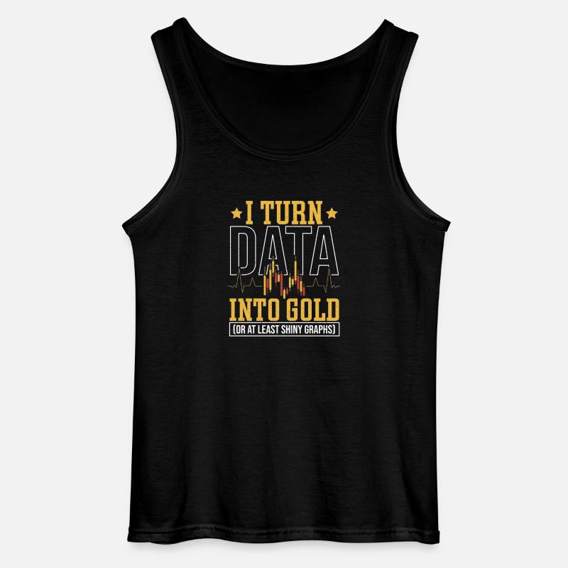 Statistik Datenverarbeitung Data Science - Gildan Männer Tank Top - Schwarz