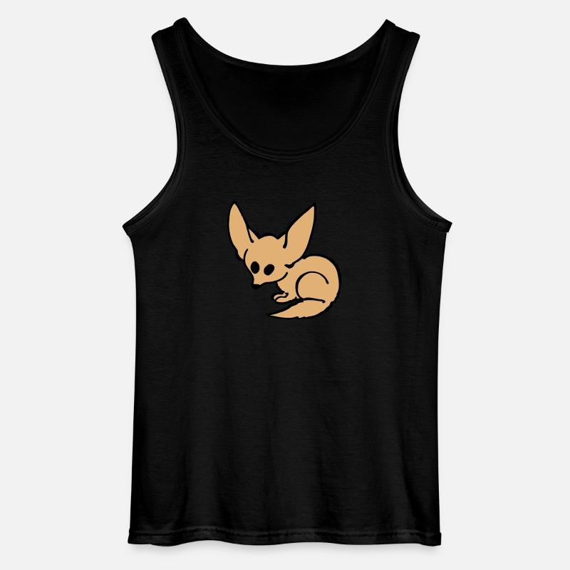 Fennec fox - Gildan Men’s Tank Top - black