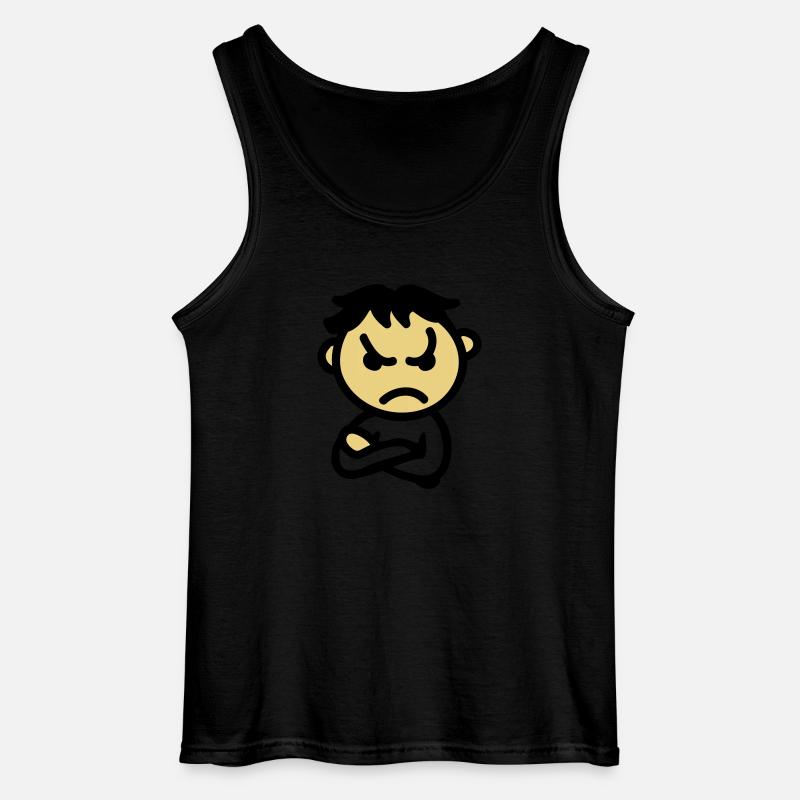 schlecht drauf - Gildan Männer Tank Top - Schwarz