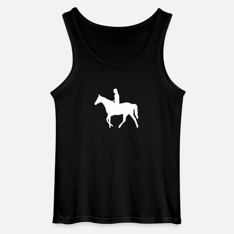 Pferd - Gildan Männer Tank Top - Schwarz