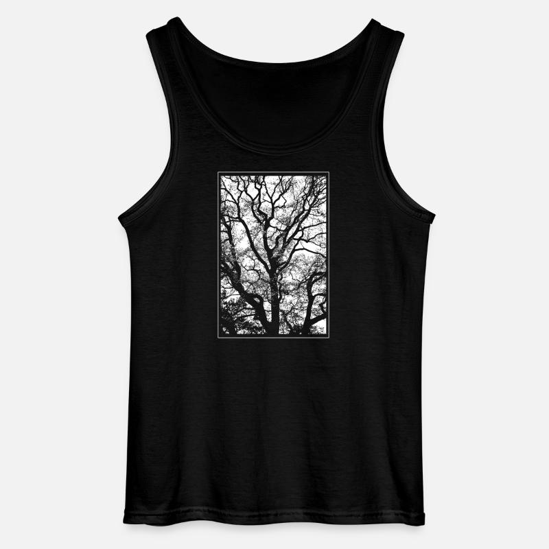 Tree - Gildan Men’s Tank Top - black