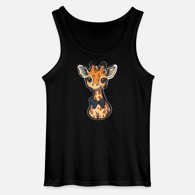 Giraffe - Gildan Männer Tank Top - Schwarz