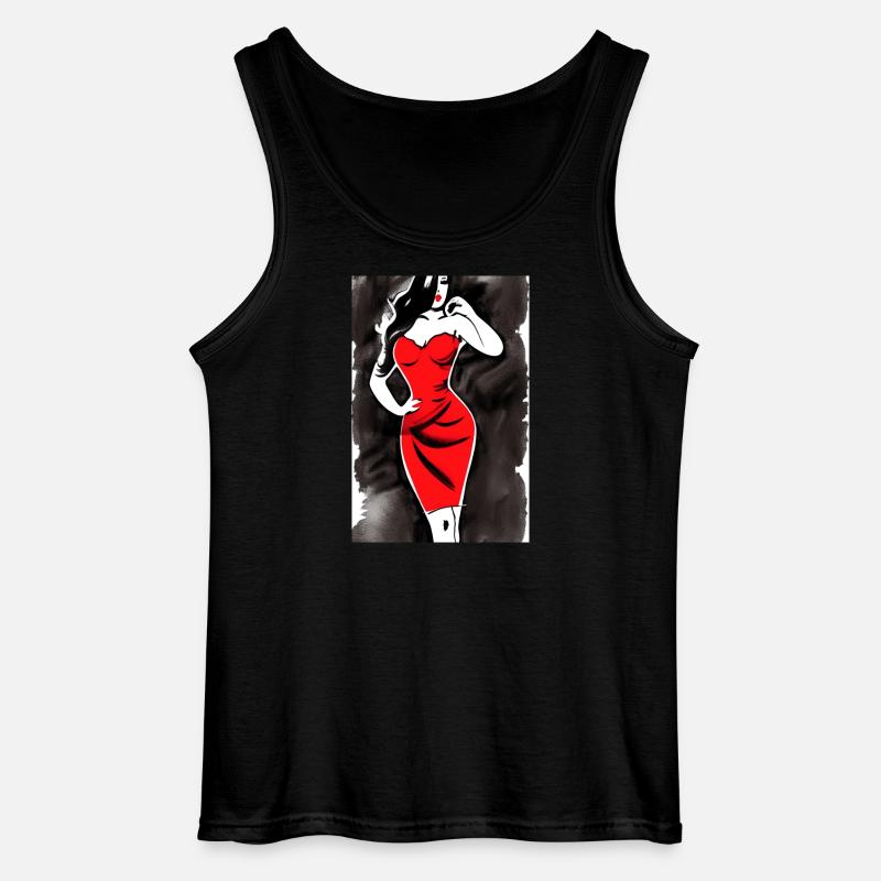 Pin up 2 - Gildan Männer Tank Top - Schwarz