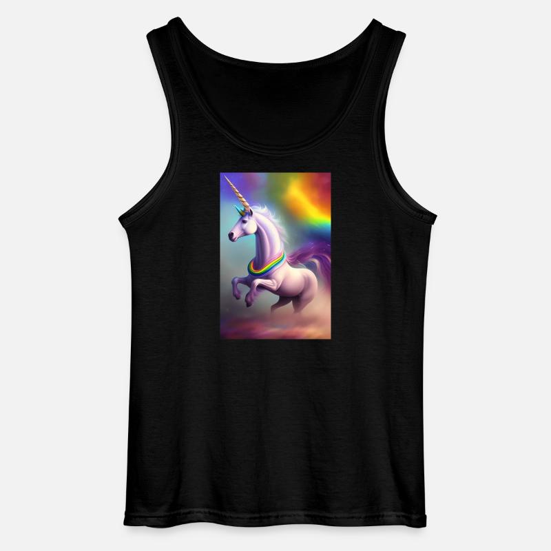 Einhorn - Gildan Männer Tank Top - Schwarz