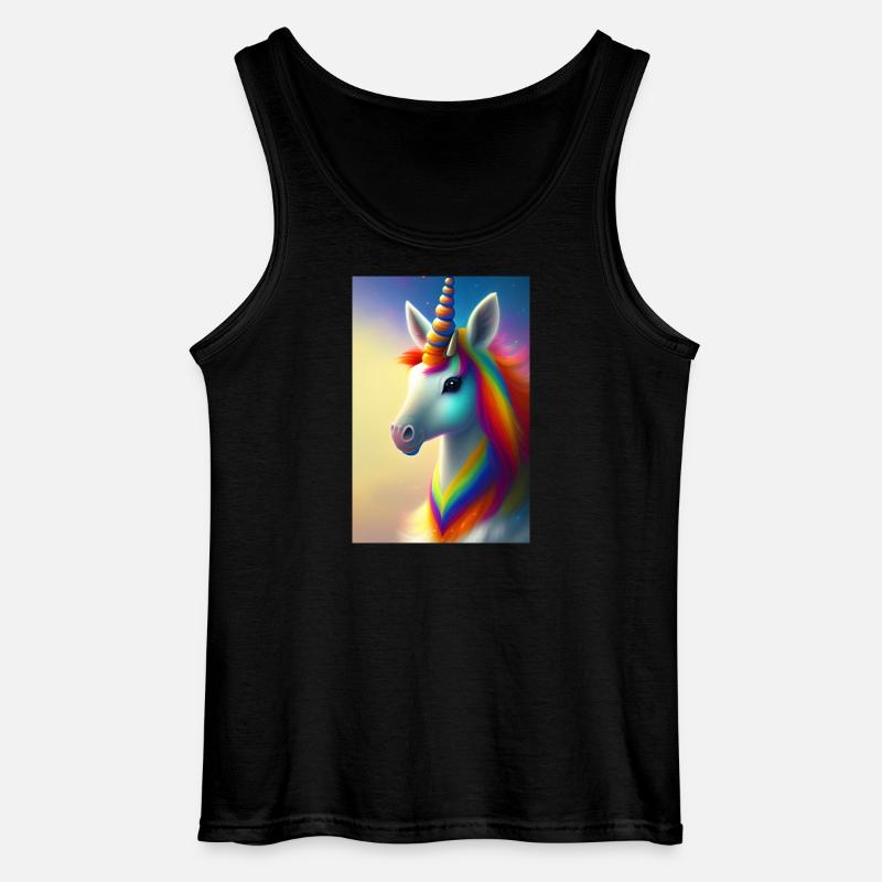 Einhorn - Gildan Männer Tank Top - Schwarz