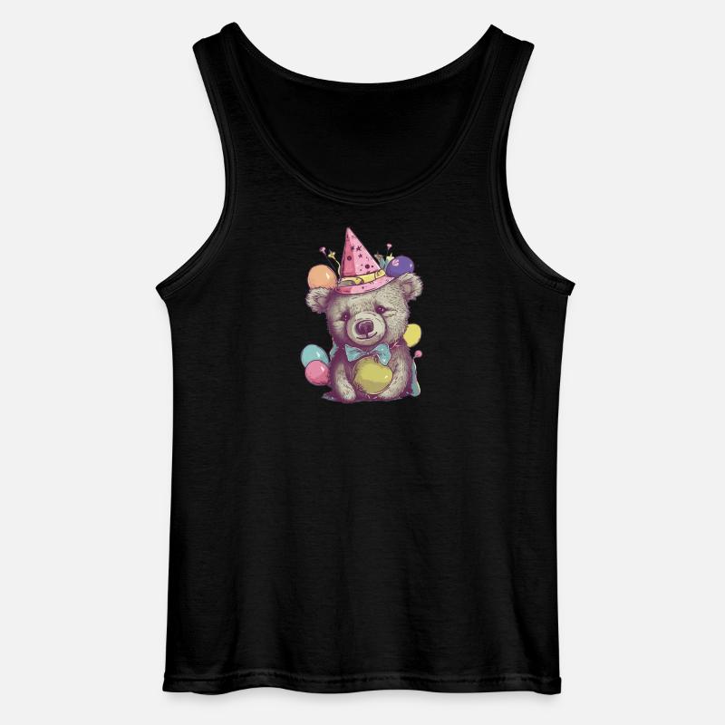 Party-Bär - Gildan Männer Tank Top - Schwarz