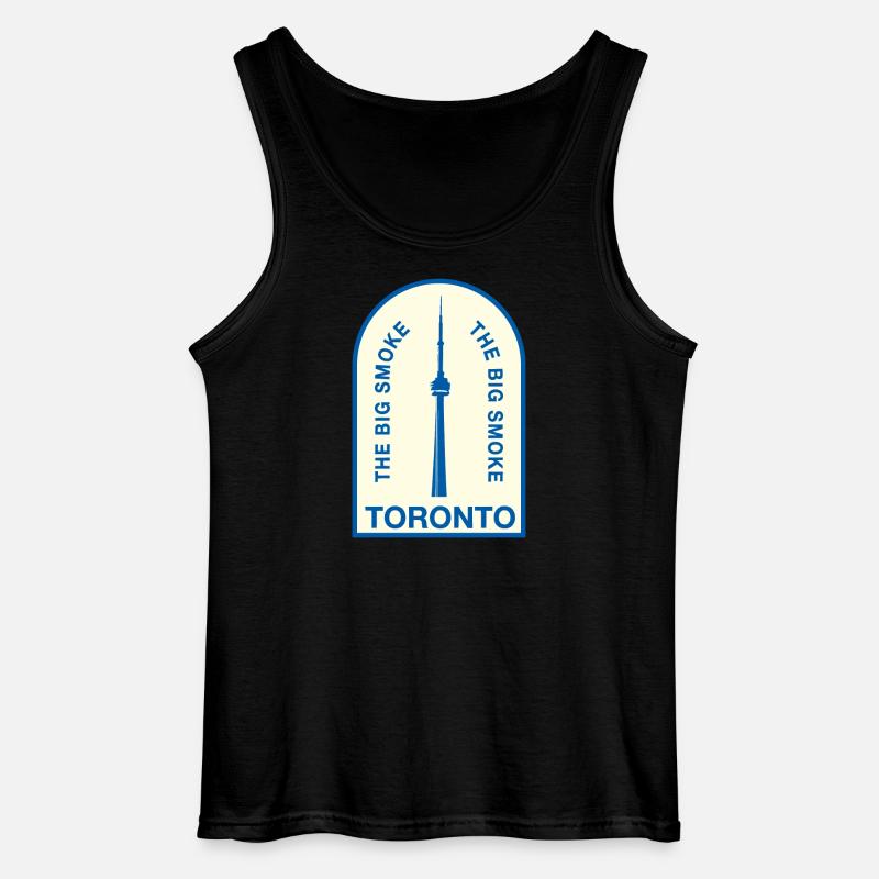 Toronto CNTower Big Smoke - Gildan Männer Tank Top - Schwarz