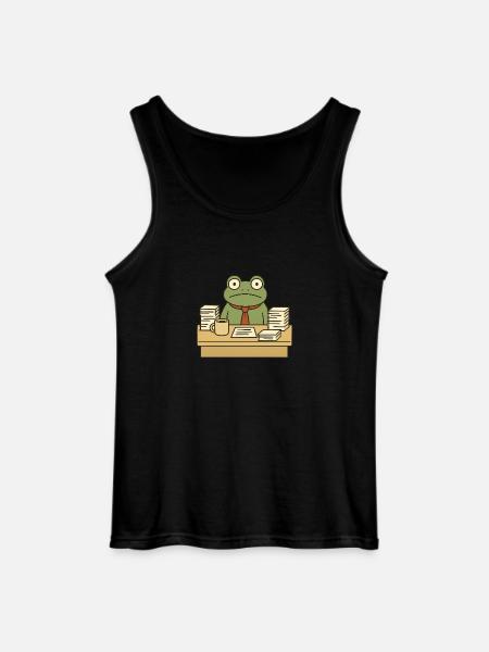 Business Frog - Gildan Men’s Tank Top - black