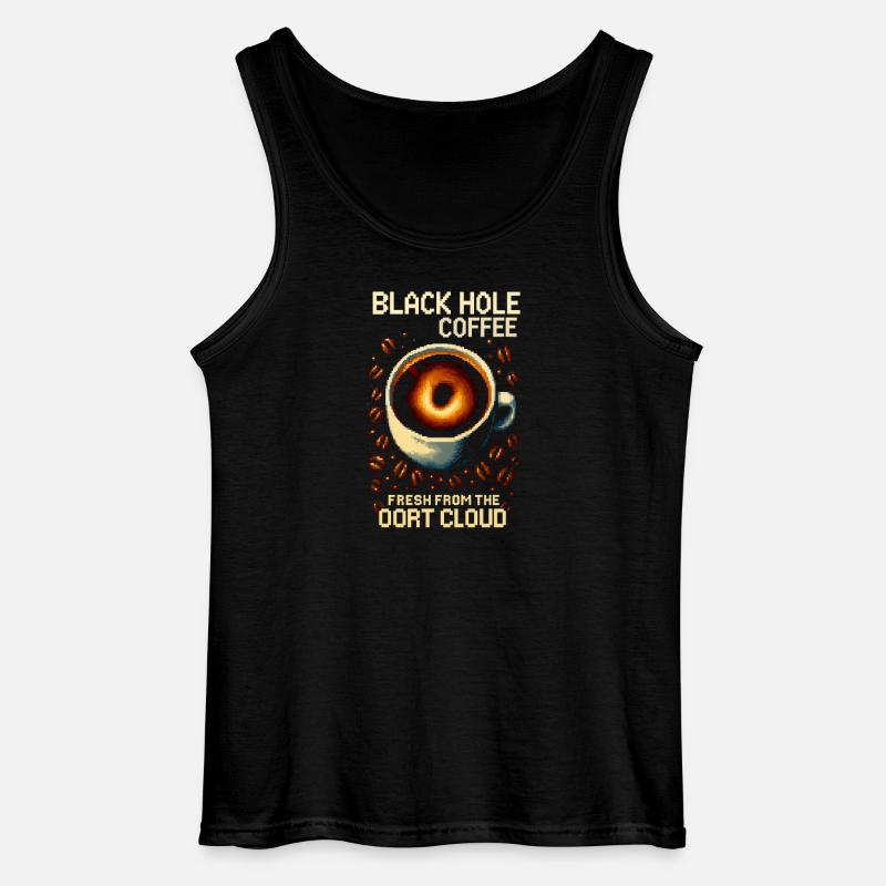 Black Hole Coffee Pixel Roast - Gildan Männer Tank Top - Schwarz