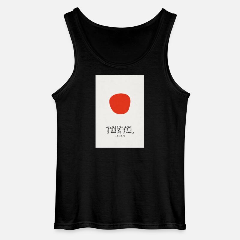 Tokyo Poster – Modernes Design Statement - Gildan Männer Tank Top - Schwarz