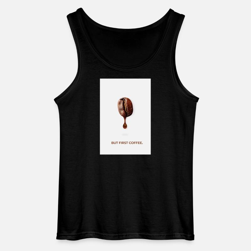 Ma prima Coffee Minimalist Poster - Canotta da uomo Gildan - nero
