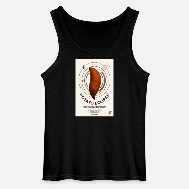 Potato Eclipse: Humble Tuber Odyssey - Gildan Men’s Tank Top - black