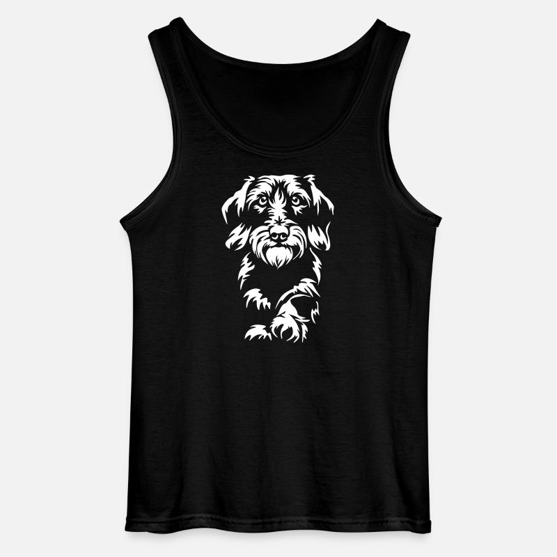 Dackel "Black Edition" - Gildan Männer Tank Top - Schwarz