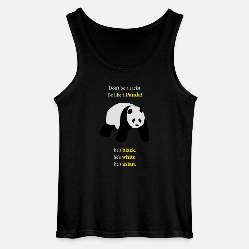 Be like a Panda! - Gildan Männer Tank Top - Schwarz