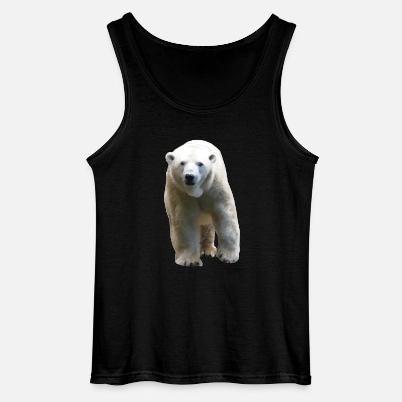 Polar Bear - Eisbär - Gildan Männer Tank Top - Schwarz