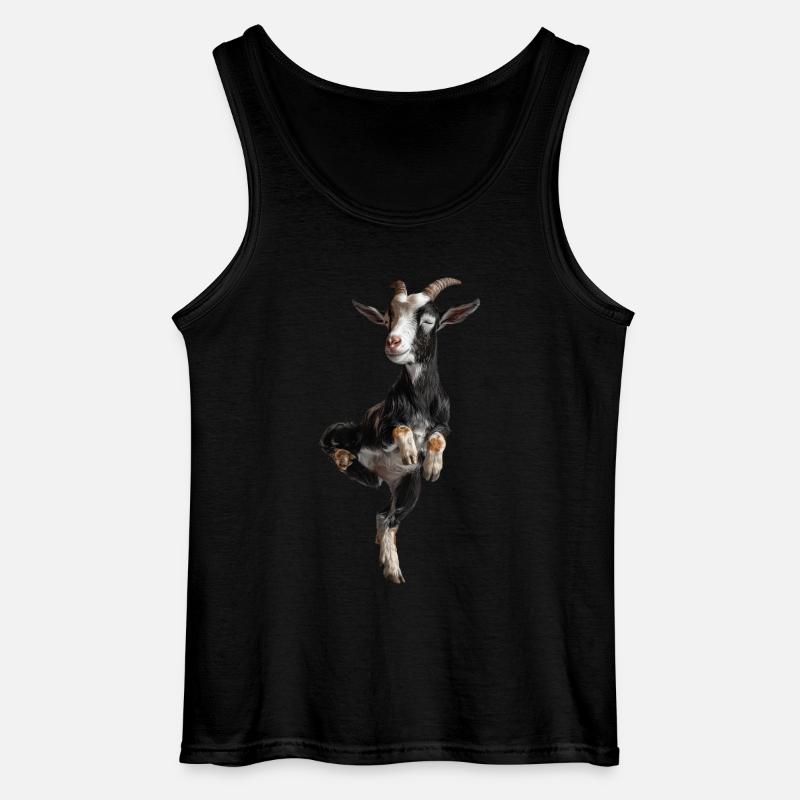 Ziege - Gildan Männer Tank Top - Schwarz