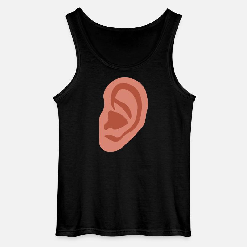 Großes Ohr - Gildan Männer Tank Top - Schwarz