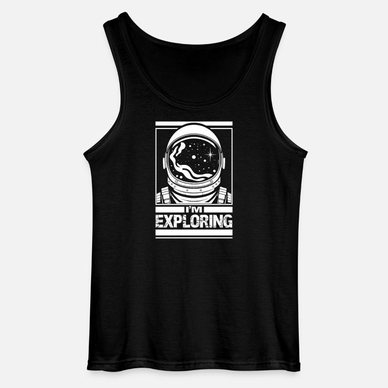 J’explore - Débardeur Gildan Homme - noir