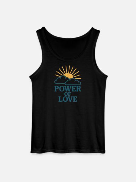 Kærlighedens kraft: Solen over skyerne - Gildan tanktop til mænd - sort