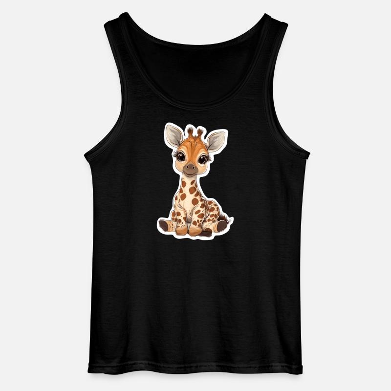 Giraffe - Gildan Männer Tank Top - Schwarz
