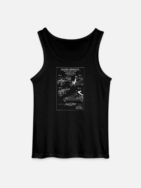 Pilates Apparatus Blueprint - Gildan Men’s Tank Top - black